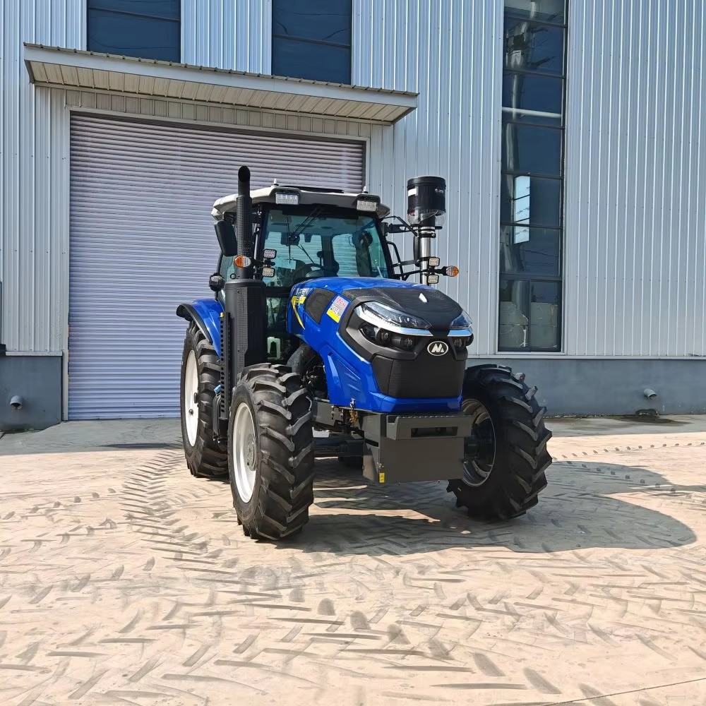 Top-Rated 200-300 HP Agriculture Farm Tractor Large Heavy 4WD Machine With Powerful Trailer