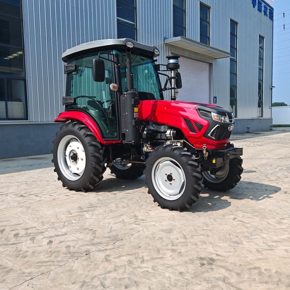 60 Horse Power Hill Mountain Grassland Use Agricultural Farmland Tractor With Roll Bar and Roof 4 Wheel Drive Model Tractor