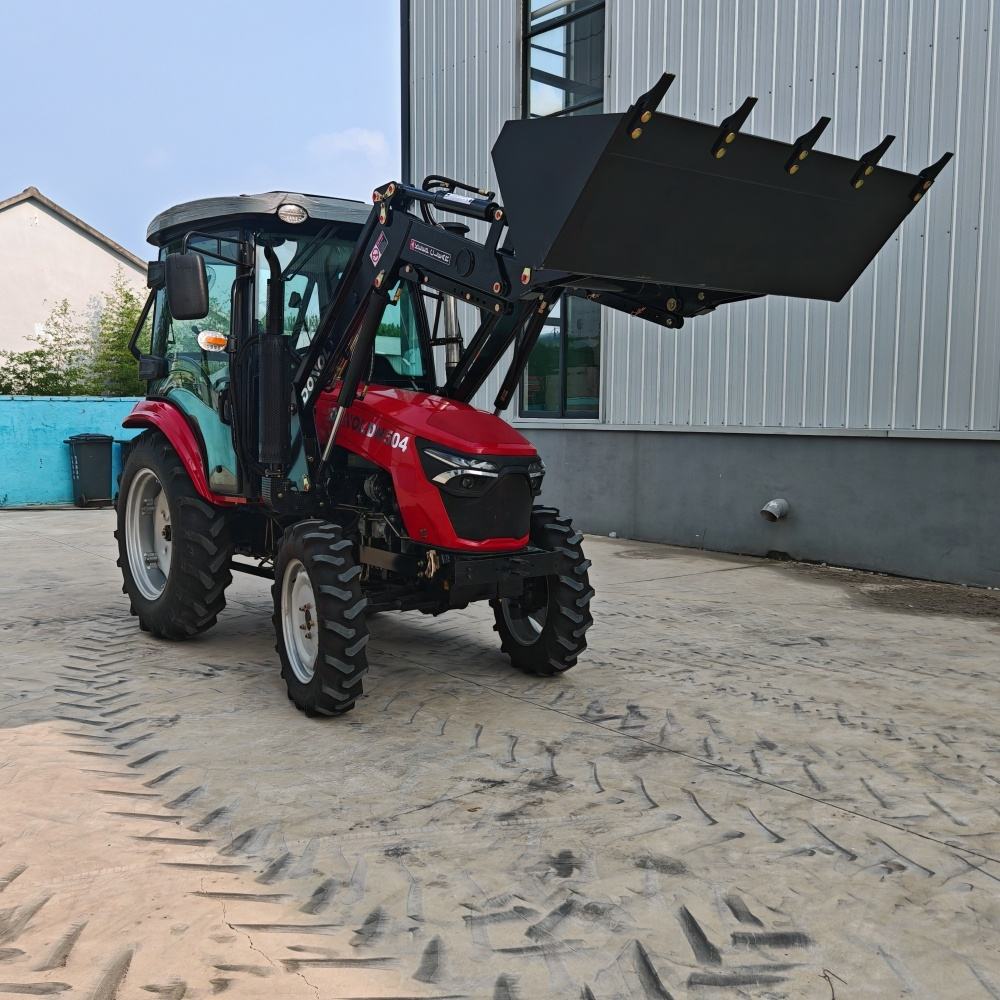 Direct Farm Factory Sale Use 50HP 4WD Agriculture Wheel Tractor 4 Stroke Engine Best Components Gearbox Pump Motor Gear Bearing